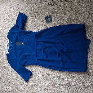 Westwood Cobalt Blue Half Sleeve Sheath Dress Lulus M